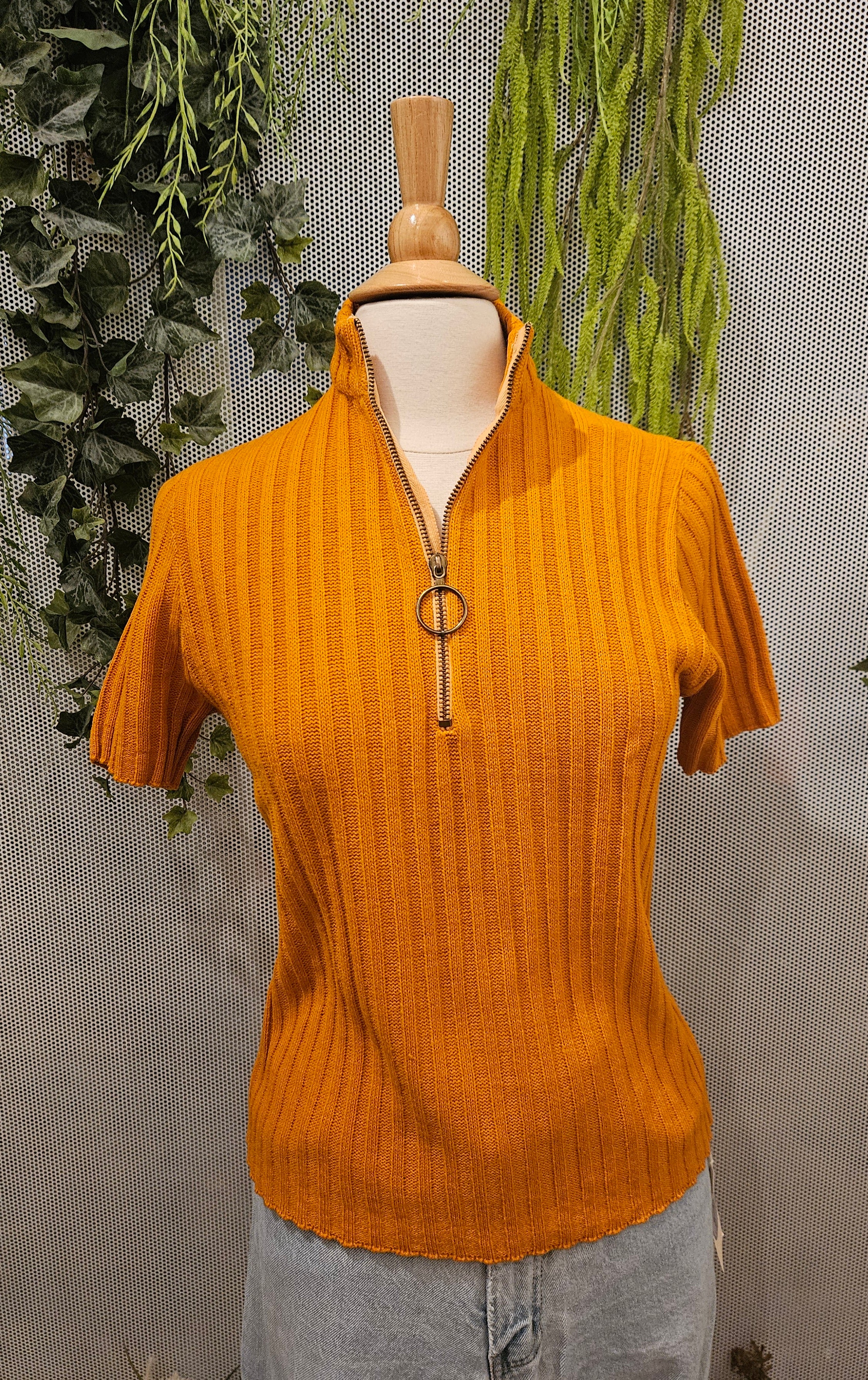 1970’s Orange Knit Top